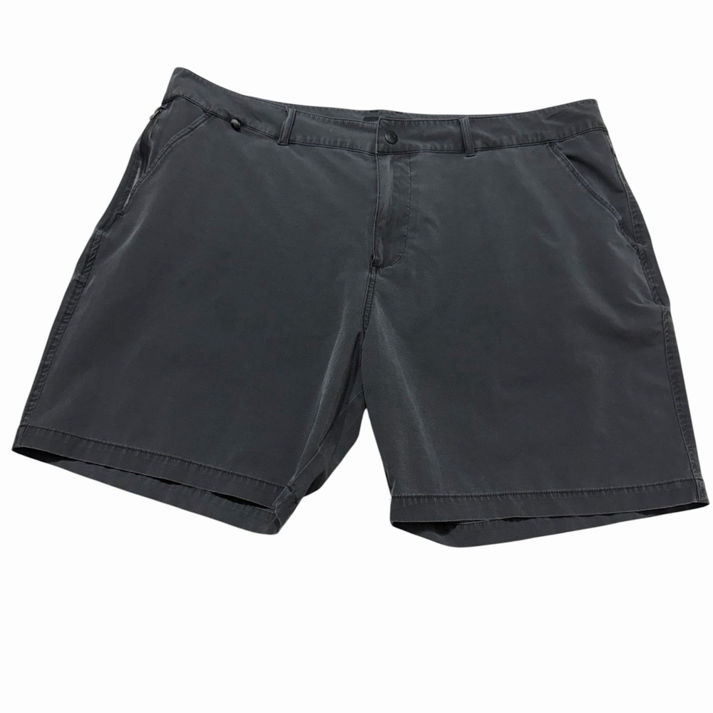 Lucky Brand Shorts Mens 42 Gray Stretch Hybrid Casual Golf Flat Front
